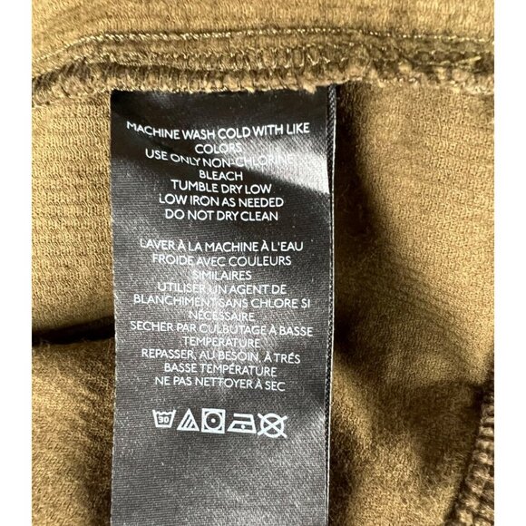 Anthropologie Pilcro Long-Sleeve Corduroy Slim Zip-Front Mini Dress Brown Size 6 - Picture 9 of 14